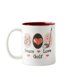 Peace Love Golf Mug