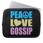 Peace Love Gossip Laptop Computer Sleeves