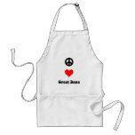 Peace love Great Dane aprons
