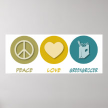 Peace Love Greengrocer Print