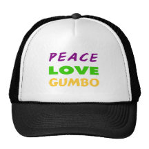 PEACE LOVE GUMBO MESH HAT