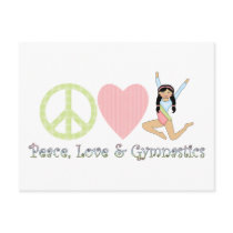 Peace Love Gymnastics Dark Hair