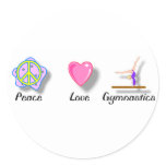 Peace Love Gymnastics Stickers