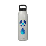 Peace Love H2O Drinking Bottle