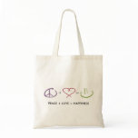 Peace + Love = Happiness Bag