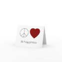 peace love & happiness card