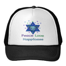 Peace Love Happiness Hat