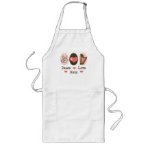 Peace Love Harp Apron
