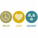 Peace Love Hazmat photo sculptures