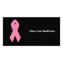 Peace. Love. Health Care Personalized Photo Card
