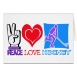 PEACE LOVE HOCKEY GIFTS cards