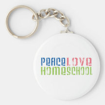 Peace Love Homeschool Keychains