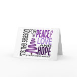 Peace Love Hope Christmas Alzheimer's Disease cards