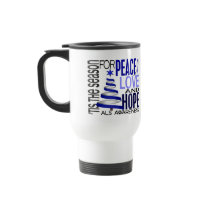 Peace Love Hope Christmas Holiday ALS Mug
