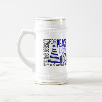 Peace Love Hope Christmas Holiday ALS Coffee Mugs