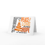 Peace Love Hope Christmas Holiday MS Card