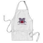 PEACE LOVE HORSES APRONS