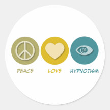 Peace Love Hypnotism Stickers