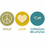 Peace Love International Relations photo sculptures