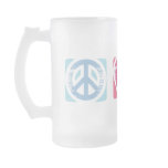 Peace, Love & Irish Luck Frosted Mug