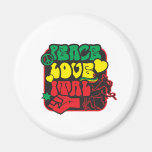 Peace love ital magnets