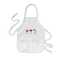 Peace, Love, Italy Aprons
