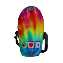 Peace, Love, Javelin Courier Bag