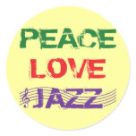 PEACE LOVE JAZZ stickers