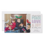 Peace Love & Joy Christmas Photocards