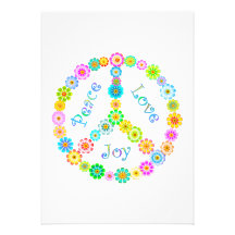 Peace Love Joy Personalised Invitation