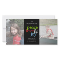 Peace Love & Joy - Photo Card