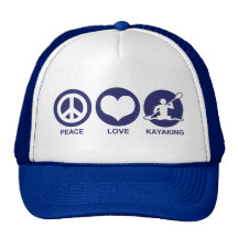 Peace Love Kayaking Mesh Hats