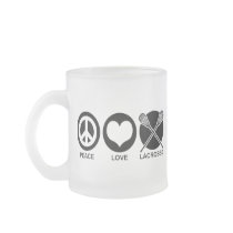 Peace Love Lacrosse Coffee Mugs