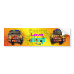 Peace love Ladybugs bumper stickers