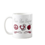 Peace Love Ladybugs mugs