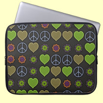 PEACE & LOVE laptop sleeves