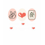 Peace Love Mahjong Long Sleeve Tee t-shirts
