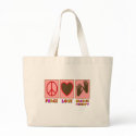 Peace, Love, Massage Therapy bags