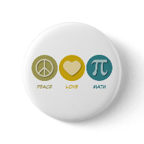 Peace Love Math Pins