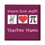 Peace Love Math Custom Math Teacher          ...