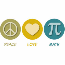 Peace Love Math Photo Cutout
