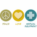 Peace Love Medical Equipment photo sculptures