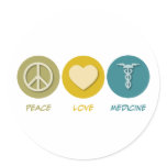 Peace Love Medicine stickers