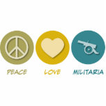 Peace Love Militaria photo sculptures