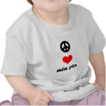 Peace love Min Pin t-shirts
