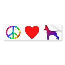 Peace Love Miniature Pinschers