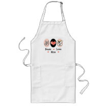Peace Love Moo Cow Apron