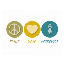 Peace Love Motherhood Postcards