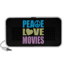 Peace Love Movies Mini Speakers