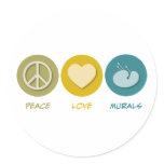 Peace Love Murals stickers